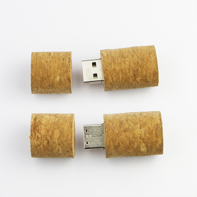 Chiavetta USB di legno 3,0 128GB 80MB/S del tappo della bottiglia del vino rosso