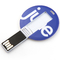 La carta di credito del UDP 128GB USB attacca 2,0 il logo della stampa di Mini Round Shapes CMYK