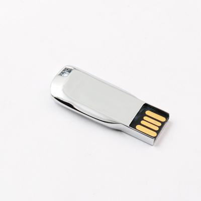 Il metallo brillante d'argento USB Pen Drive del corpo 2,0 64GB 128GB 20MB/S si conforma norma degli Stati Uniti