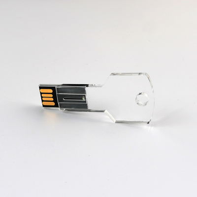 La chiara chiavetta USB chiave acrilica trasparente 128GB si conforma norma degli Stati Uniti