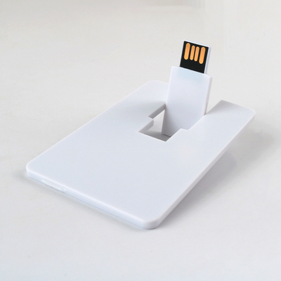 La chiavetta USB della carta di credito può una rotazione CMYK Logo Both Side As Free di 360 gradi