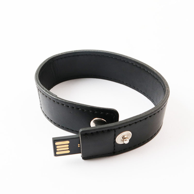 Leather Wristband USB Flash Drive 20MB/S Velocità di lettura con supporto per logo personalizzato
