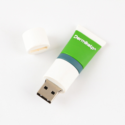 Stampa a schermo di seta Dischi flash USB personalizzati con USB 2.0 Interfaccia modello aperto per disegno del cliente