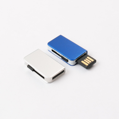 Dischi flash USB in metallo d'argento personalizzati Toshiba Chips flash all'interno