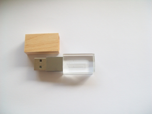 Cartuccia USB a cristallo personalizzata con opzioni di logo laser -50°C 80°C Temperatura ambiente