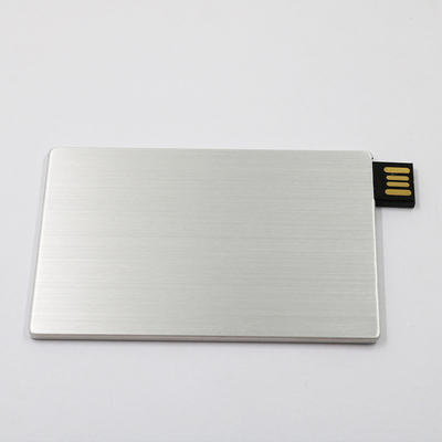 La carta di credito piena di memoria 2,0 USB attacca il materiale del metallo di 64GB 128GB 20MB/S