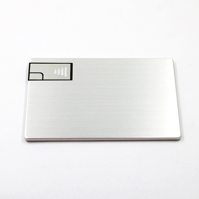 I bastoni 16GB 32GB ROSH di USB della carta di credito del metallo 2,0 dell'argento hanno approvato