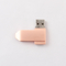 Rose Gold Metal Color unità USB di torsione di 360 gradi che carica i dati liberi