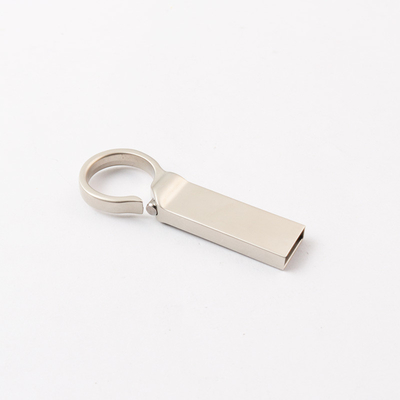 Logo personalizzato Silver Matt Metal USB Flash Drive 2.0 64GB 128GB 20MB/S Con chiavi