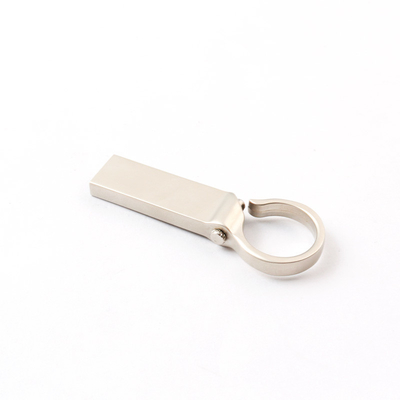 Logo personalizzato Silver Matt Metal USB Flash Drive 2.0 64GB 128GB 20MB/S Con chiavi