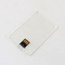 Mini corpo trasparente di memoria del UDP Chips Card USB con la stampa sull'autoadesivo di carta