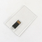 La carta di credito trasparente di materia plastica USB attacca 2,0 128GB 64GB 15MB/S