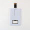Chiavetta USB di plastica della carta di credito con un USB 2.0 128GB delle apribottiglie del metallo