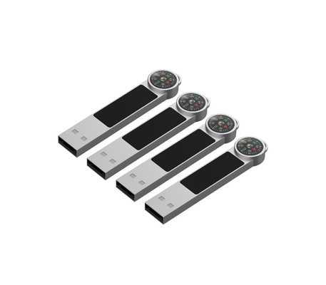 Un'unità flash USB personalizzata in metallo/plastica con logo e foto personalizzate