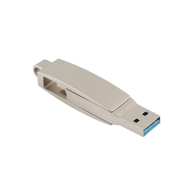 La chiavetta USB d'argento di Matt Fast Speed Type C del corpo ha superato H2 la prova l'UE Standrad