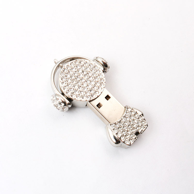 Cute musicista collana 16GB Crystal Usb Stick 20mbs