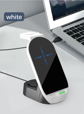 Caricabatterie wireless multifunzione bianca con ingresso 5V/2A per 1 anno