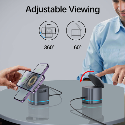 Massimizza l'efficienza di ricarica con Fast Charge Wireless Charging Pad 5V/1A Output e Protezione da sovratensione inclusi