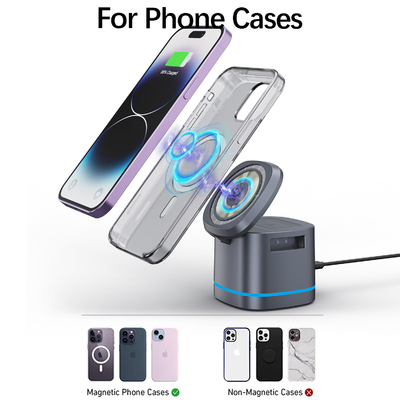 Massimizza l'efficienza di ricarica con Fast Charge Wireless Charging Pad 5V/1A Output e Protezione da sovratensione inclusi