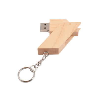 Dischi flash USB di legno rettangolare oggetto legno di bambù/legno di acero supporto OEM 0°C a 60°C