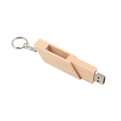 Dischi flash USB di legno rettangolare oggetto legno di bambù/legno di acero supporto OEM 0°C a 60°C