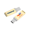 Dischi a penna in legno naturale USB Logo con stampa o incisione per la tua azienda