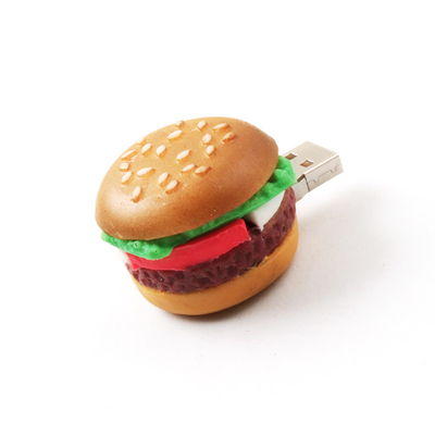 KFC McDonald's Hamburger in forma di unità flash USB personalizzate per regali aziendali di cibo artificiale