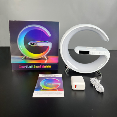 Con LED con orologio con altoparlante con Bluetooth wireless charger fast 15W