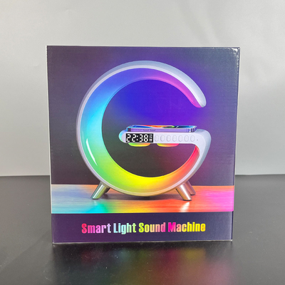 Con LED con orologio con altoparlante con Bluetooth wireless charger fast 15W
