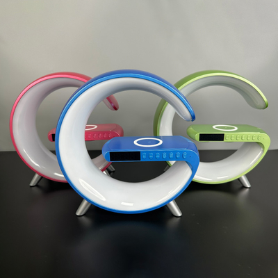 Con LED con orologio con altoparlante con Bluetooth wireless charger fast 15W