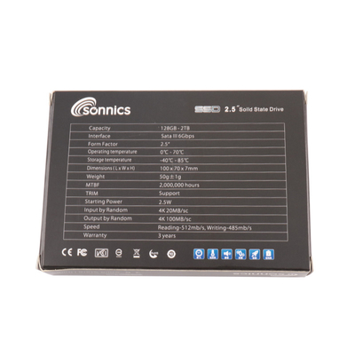 Fino a 1000 Mbps velocità velocità SSD Dischi rigidi interni -40-85C Nero/Oro/Argento