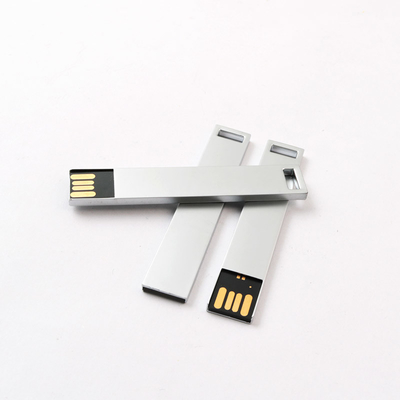 Dischi flash USB in metallo in argento o su misura -20°C a 85°C per il tuo business