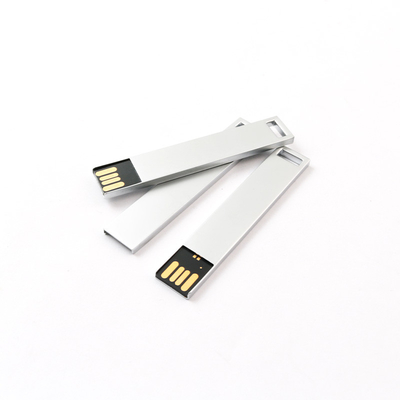 Dischi flash USB in metallo in argento o su misura -20°C a 85°C per il tuo business