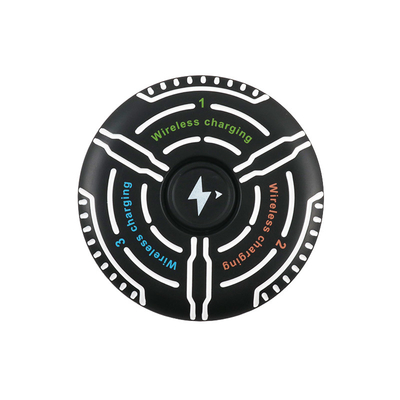 Scatola di supporto per caricabatterie senza fili multifunzione stampare il logo Fidget Spinner Indicatore di luce
