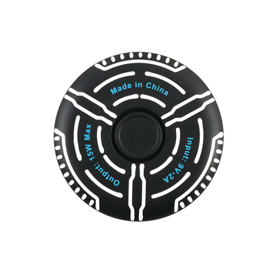 Scatola di supporto per caricabatterie senza fili multifunzione stampare il logo Fidget Spinner Indicatore di luce