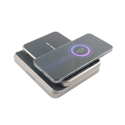 Caricabatterie wireless multifunzione in materiale ABS PC con ingresso 5V/2.1A e supporto box