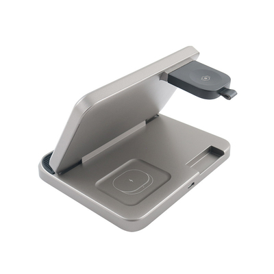 Caricabatterie wireless multifunzione in materiale ABS PC con ingresso 5V/2.1A e supporto box