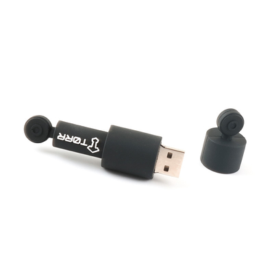 Crittografia dei dati Ronda Dischi flash USB personalizzati Materiale PVC/Silicone