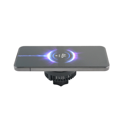 Caricabatterie senza fili per auto da 15W tipo magnetico con luce a LED e refrigerante