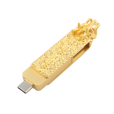 Drive flash a forma di drago tipo C e USB con lettura e scrittura rapida 3.0 usb
