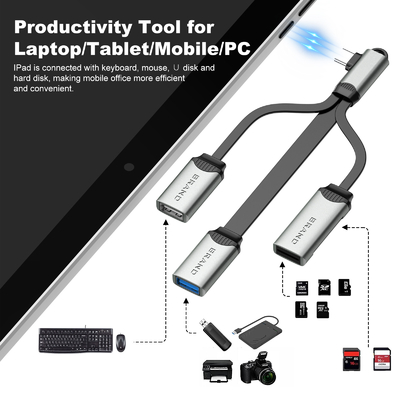 Cavo USB Hub per la lettura e la copia Anche l' adattatore USB Trasferimento rapido dei dati