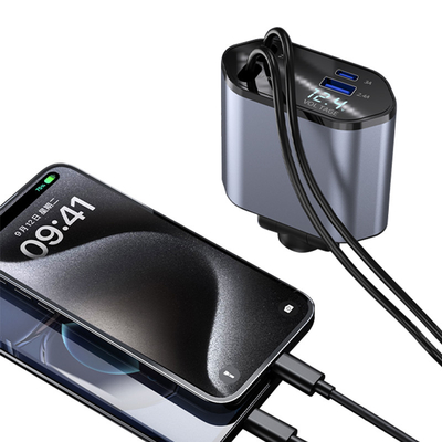 Ricarica super veloce MAX 100W Caricabatterie per auto di tipo C per ingresso di tensione nominale da 12 a 24v