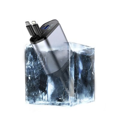 Caricabatterie per auto in lega di alluminio ABS PC per iPhone 5V/2.4A Compatto e leggero