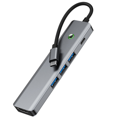 Stazione dati multifunzionale USB C Hub Smart Adapter con velocità di trasferimento di 5 Gbps