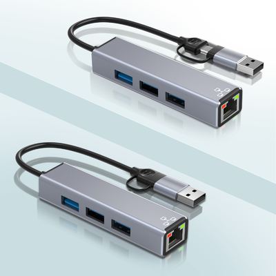 Compatto USB C Hub Adapter Laptop Usb Port Expander Usbc Hub Per Trasferimento Rapido Di Dati