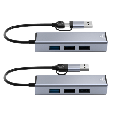 Compatto USB C Hub Adapter Laptop Usb Port Expander Usbc Hub Per Trasferimento Rapido Di Dati
