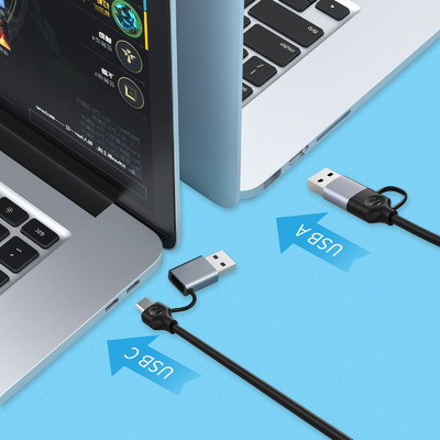 Compatto USB C Hub Adapter Laptop Usb Port Expander Usbc Hub Per Trasferimento Rapido Di Dati