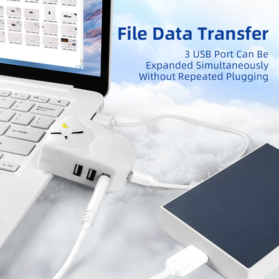 Hub di lettura veloce USB PVC Tf Card Reading Hub con trasferimento rapido di dati e lettore di schede di memoria