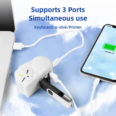 Hub di lettura veloce USB PVC Tf Card Reading Hub con trasferimento rapido di dati e lettore di schede di memoria