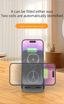 Stazione di ricarica wireless veloce da 15W a forma di auto con luce notturna